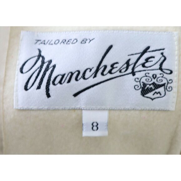 VINTAGE IVORY CREAM BEIGE WOOL BLAZER JACKET - MANCHESTER - SIZE 8 - Picture 6 of 8